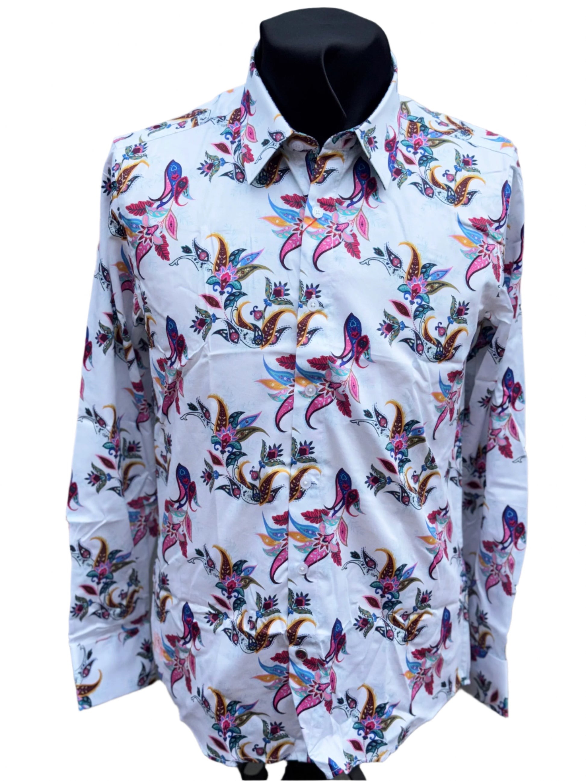 john lennon dress shirts Collection Shirt, Black W/white Dots 100% Cotton John Lennon Style New York